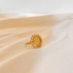 خاتم ربع ليرة مع جوهر